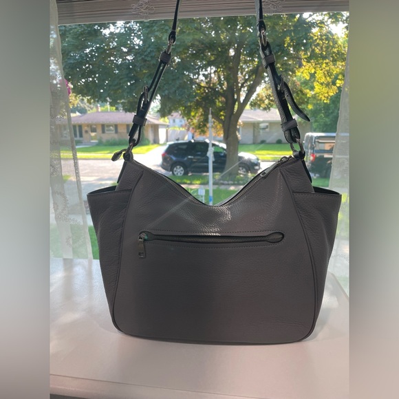 ✨ Coach Pebbled Leather Hobo Shoulder Bag – Gray – Classic Slouchy Style - Picture 2 of 7